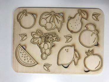 Kits puzzle - fruit basket - oiled